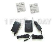 2 Pack 1200mAh Replacement Li-Ion Batteries NP-40 for Fuji w/ Battery Charger (US Standard)