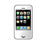 KA08 Mini Quad Band Dual SIM card dual standby Cell Phone White